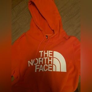 Orange North Face Sweatshirt